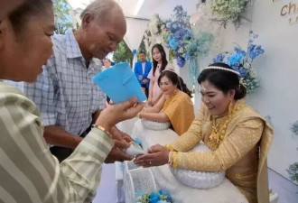 泰国女村长迎娶女教师 彩礼超160万泰铢引关注