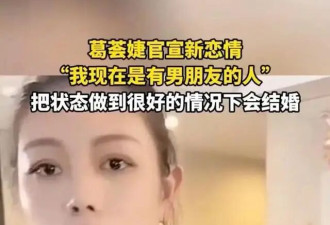 39岁葛荟婕官宣分手 自曝男友吃软饭还家暴