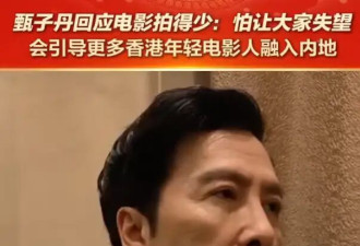 甄子丹回应近年来电影拍得少：怕让大家失望