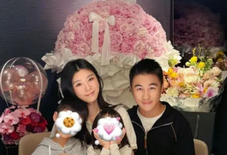 奚梦瑶晒37岁生日全家福，何猷君合影“离得远”，被调侃感情淡了