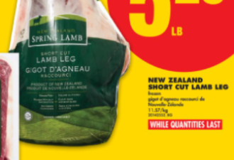 本周特价: 羊腿$5.25 牛奶$5.19 芒果$6.98/箱 10lb土豆$2