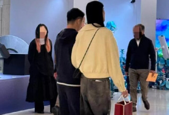 何猷君夫妇逛街被偶遇!身高差太明显,奚梦瑶穿平底鞋比何猷君高半个头