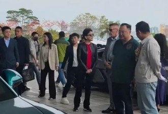杨澜参加车展 全程被冷落 吴征大腹便便不正眼看她