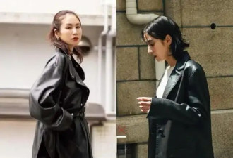“皮衣”才是春日最酷的穿搭，搭配裙子与裤子，又飒又美！