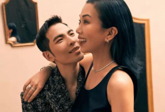 萧敬腾陪老婆过情人节！同款发型笑起来像姐妹