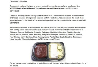 立刻停止食用！美国Costco紧急召回1款热卖食品