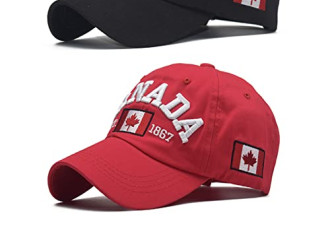 限时8.5折，Azjachiny 2 PCS Canada Baseball Cap