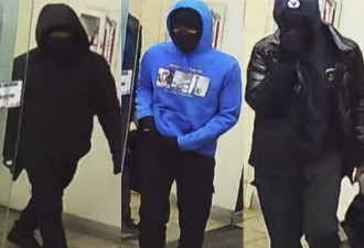 万锦Woodbine/14街华人店铺持枪抢劫 警方通缉3人