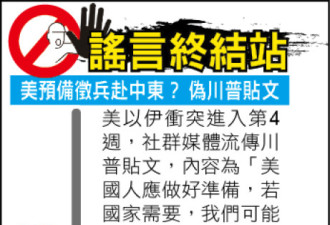 这个“川普贴文”是伪造的