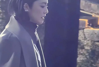 姚晨官宣离婚后首现身!大背头配灰大衣女王气场,体面翻篇太飒了