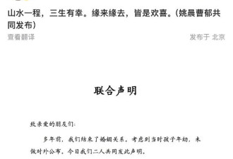 全网围观姚晨再离婚 0人提到他！网友不再问爱情