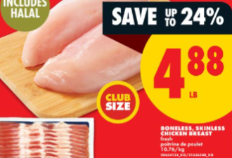 本周超市特价: 鸡蛋$4.44 巴沙鱼柳$2.99 提子$1.77 草莓菠萝$2