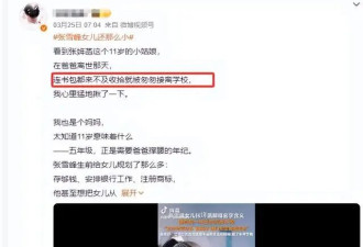 张雪峰女儿首回应爸爸去世 ！言语中满是悲痛
