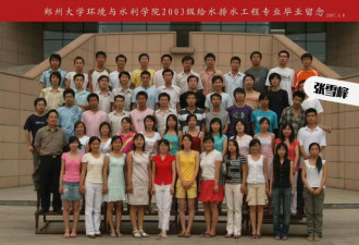 张雪峰2007年毕业照 典型的寒门学子