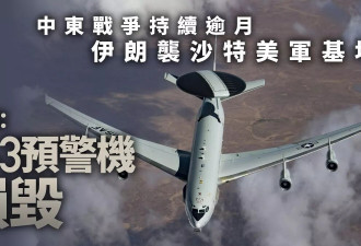 伊朗袭美军基地 E-3预警机损毁 专家：影响大