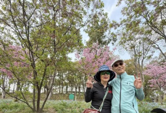 78岁汪明荃回上海祭祖 罗家英打扮年轻