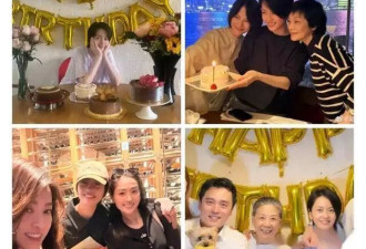 50岁梁咏琪凌晨晒庆生照，龙凤胎弟弟罕露面