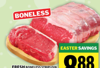 本周特价: 牛肉$5.99 蓝莓$2.99 西蓝花$0.98 红薯$0.8 菜油$5.99