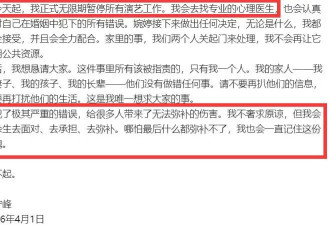 宋宁峰承认带着女儿出轨 自诉出轨细节.....