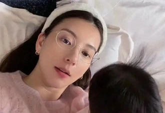 方媛晒三胎小女儿近照，5个月大郭咏心头发浓密五官漂亮，好可爱