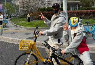 黄晓明晒和9岁儿子春日骑行照，网友提醒：未满12周岁不得骑自行车上路