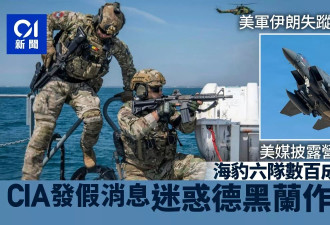 美媒披露细节：海豹六队出动 CIA散假消息掩护