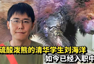 当年用浓硫酸泼熊的清华才子，如今怎样了