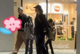 偶遇朱亚文沈佳妮一家四口出行，11岁大女近爸肩膀，纤细漫画腿十分抢镜