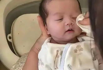 汪小菲马筱梅基因开挂！“小炸毛”满月侧脸照萌炸了
