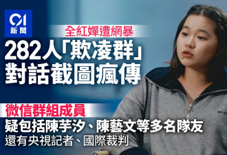 全红婵遭282人微信群网暴 疑涉陈芋汐等名将