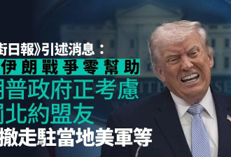WSJ：川普惩罚北约盟友 考虑撤走部份欧洲部署