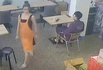 20岁男豆浆店当众自慰 老板娘不敢看 CCTV曝光警抓人