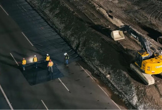 震撼！大温天桥竟“漂移”横跨1号高速 现场画面刷屏