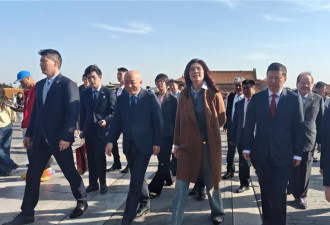 在故宫遇郑丽文 她超激动尖叫