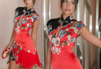 东方美学的无界浪漫，欧美女生的旗袍穿搭，自带高级与优雅