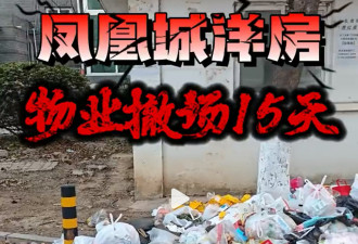 物业大撤退 垃圾堆积恶臭熏天 中国楼市再添忧？