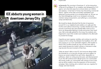 中国女留学生走在街上突然被围 遭ICE带走