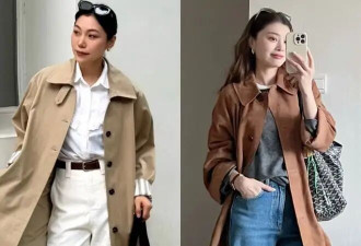 “风衣+阔腿裤+运动鞋”才是最正确的打开方式