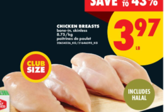 本周特价: 牛奶$5.17 草莓、哈密瓜$1.99 猪肋排$2.5 10lb土豆$2