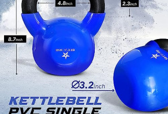 限时7折，Yes4All 乙烯基壶铃 25 磅