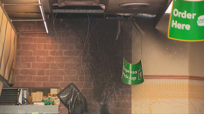 Subway 餐厅纵火现场