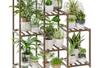 7.5折，植物架，室内外木质植物架3层植物架