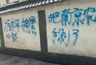 西安街头惊现“反习标语” 网惊：四通桥事件翻版？