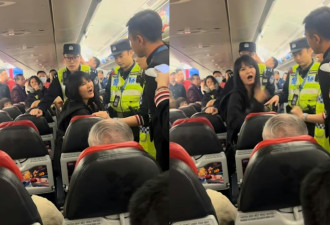 女子不满亚航空服员说英文大闹航班被逐 班机延误