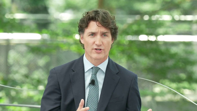 Former Canadian Prime Minister Justin Trudeau speak to Mandy Drury at CNBC CONVERGE LIVE in Singapore on April 23, 2026.