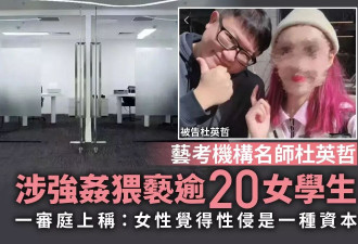艺考圈名师杜英哲一审被控强奸 受害20人最小17岁