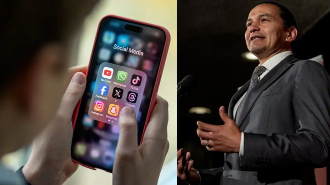 点击播放视频：“加拿大首例；Manitoba 推动禁止儿童使用社交媒体”