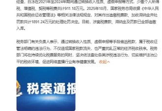 “探店”网红白冰偷税被罚1891.24万 现多平台账号被禁止关注