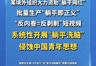 某境外势力手段也太奇葩了，大力资助躺平网红