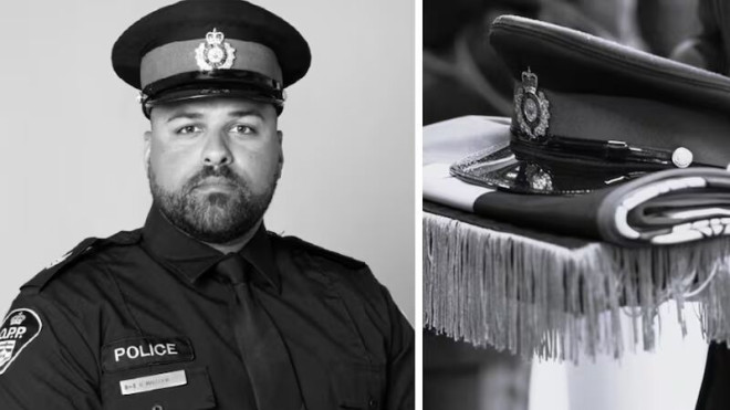 OPP警长Brandon Malcolm于4月27日在Cobourg的401高速因公殉职。 (OPP提供照片)